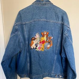 Winnie the pooh and friends vintage denim jacket